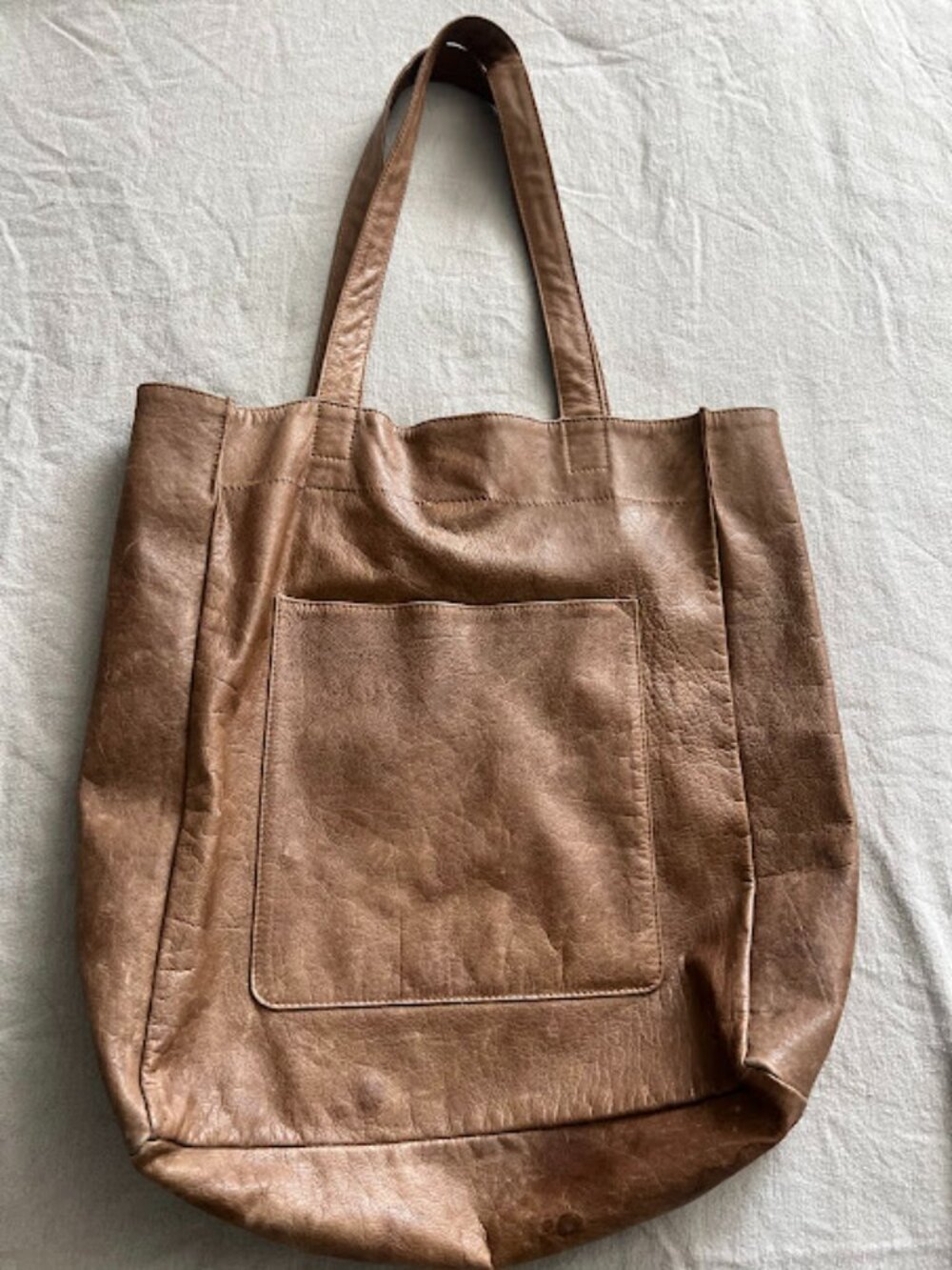 Latico Margie Tan Leather Tote Shoulder Bag